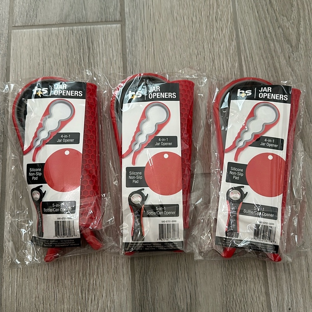 3-Piece Universal Jar Opener Bundle (3 Pack) - Brand new, still in the package!